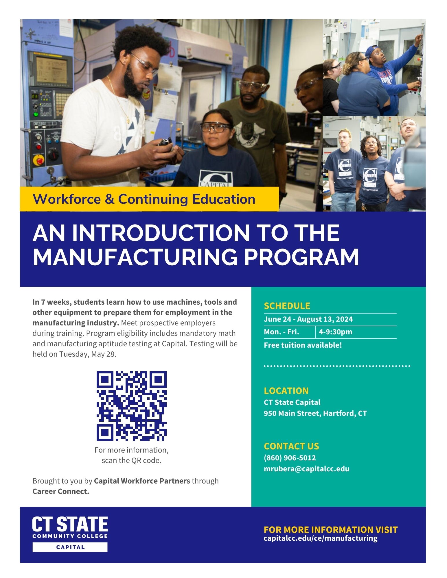 An introduction to the manufacturing program.